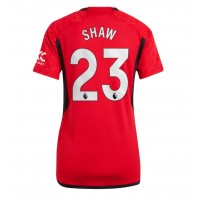 Manchester United Luke Shaw #23 Heimtrikot Frauen 2023-24 Kurzarm